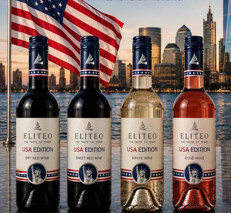 USA Edition — the four wines of the range with USA-inspired labels
